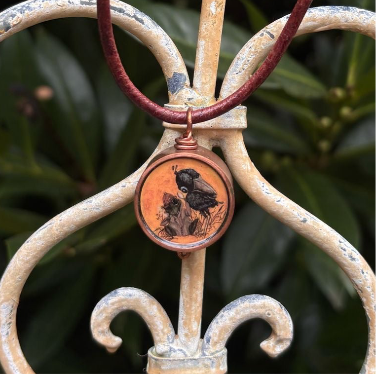 Rabe und Frosch Kette